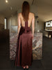 CHOCOLATE HALTER MAXI