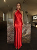 RED CROSSOVER MAXI