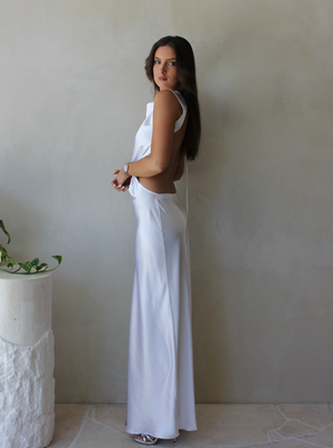 *PRE ORDER* IVORY COWL CUT OUT MAXI