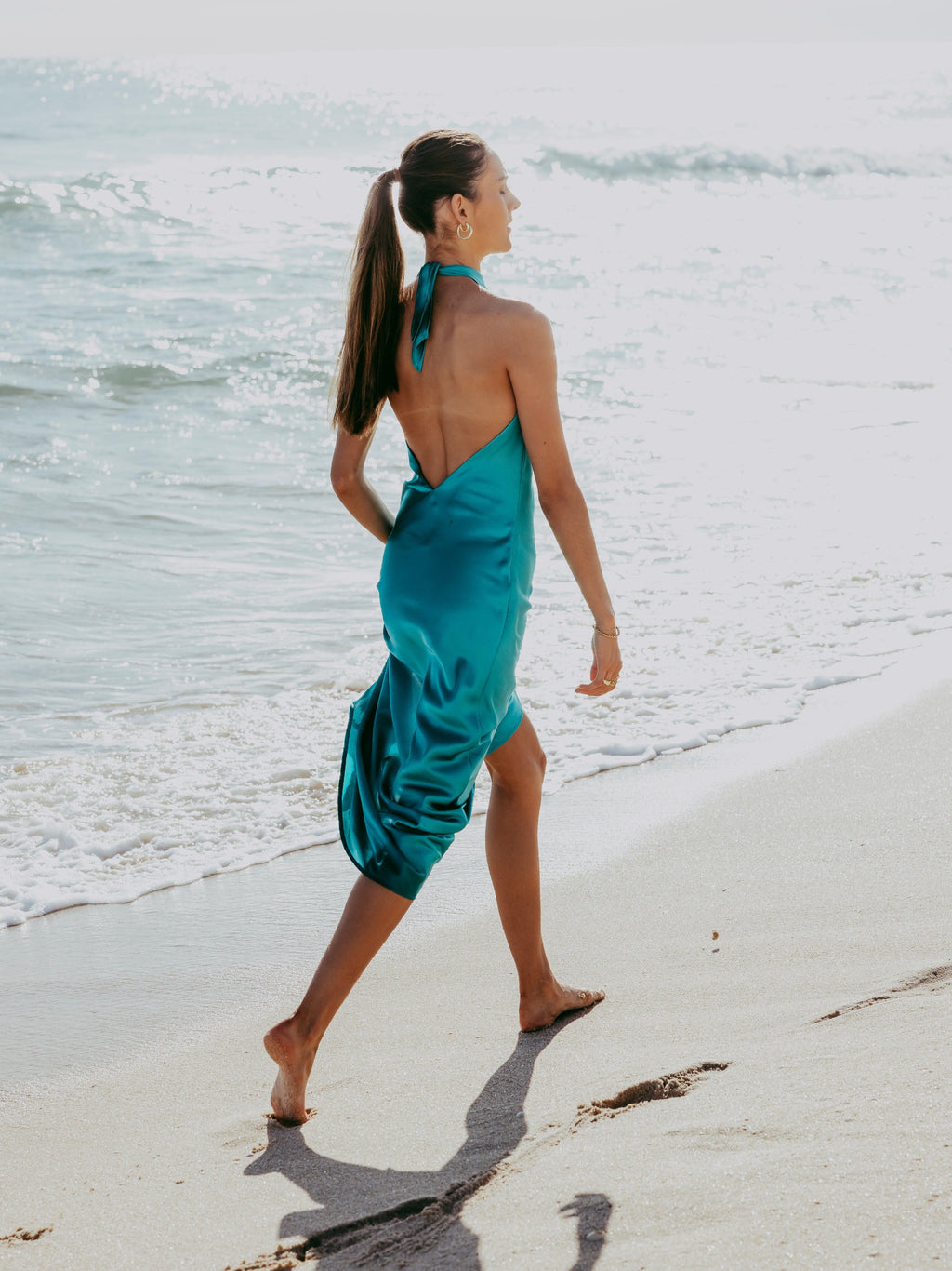 TEAL CROSSOVER MAXI